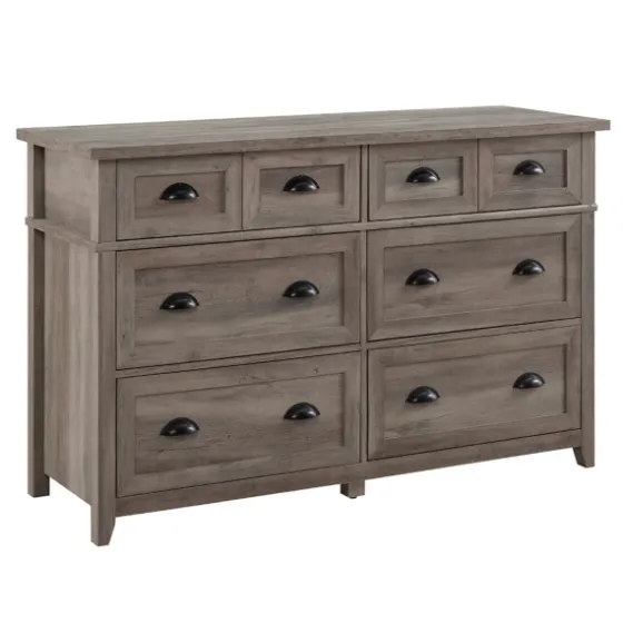 Graywash Wood Cup Handle Dresser-Kirkland's Home Flash Sale