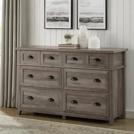 Graywash Wood Cup Handle Dresser-Kirkland's Home Flash Sale