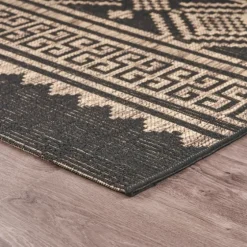 Greek Key Sun Shower Outdoor Area Rug, 7X9-Kirkland's Home Shop