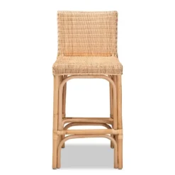 Greek Natural Rat Woven Counter Stool-Kirkland's Home Best