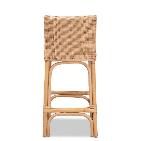 Greek Natural Rat Woven Counter Stool-Kirkland's Home Best