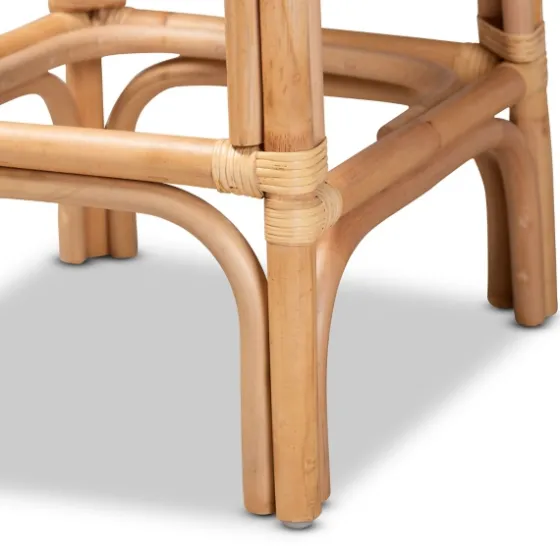 Greek Natural Rat Woven Counter Stool-Kirkland's Home Best