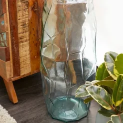 Green And Blue Clear Glass Vase, 29 In.-Kirkland's Home Fashion