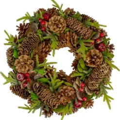 Green And Brown Pinecone Mini Wreath-Kirkland's Home Outlet