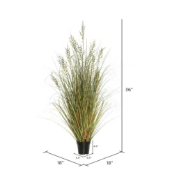 Green And Brown Potted Grass, 36 In.-Kirkland's Home Best