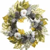 Green And Gray Ribbon Harvest Mix Wreath-Kirkland's Home Cheap