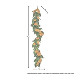 Green And Orange Magnolia Leaf Garland-Kirkland's Home Hot