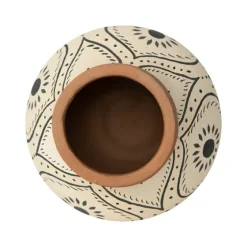 Green And White Floral Terracotta Vase-Kirkland's Home Best Sale