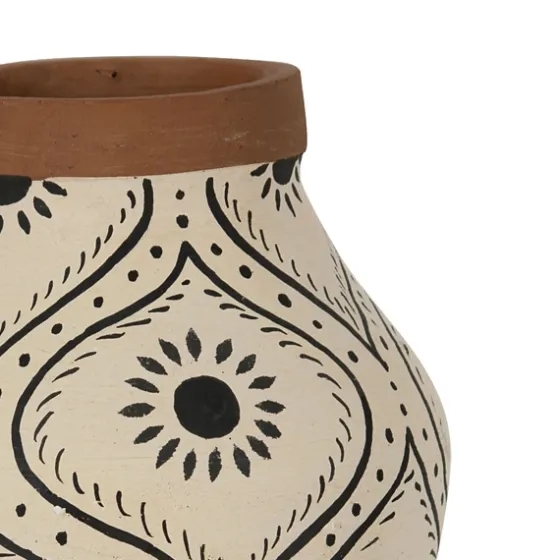 Green And White Floral Terracotta Vase-Kirkland's Home Best Sale