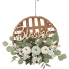 Green And White Pumpkins Woven Blessed Wreath-Kirkland's Home Online