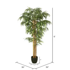Green Bamboo Tree In Black Planter-Kirkland's Home Hot