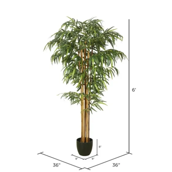 Green Bamboo Tree In Black Planter-Kirkland's Home Hot