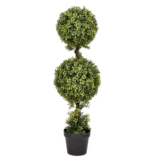 Green Double Ball Boxwood Potted Topiary-Kirkland's Home Discount