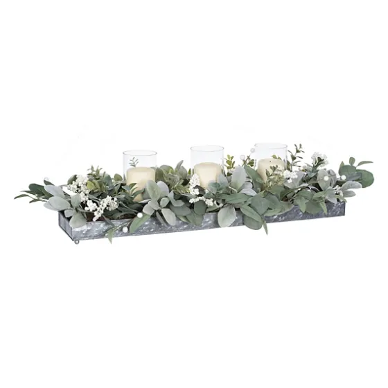 Green Eucalyptus Galvanized Centerpiece-Kirkland's Home Flash Sale