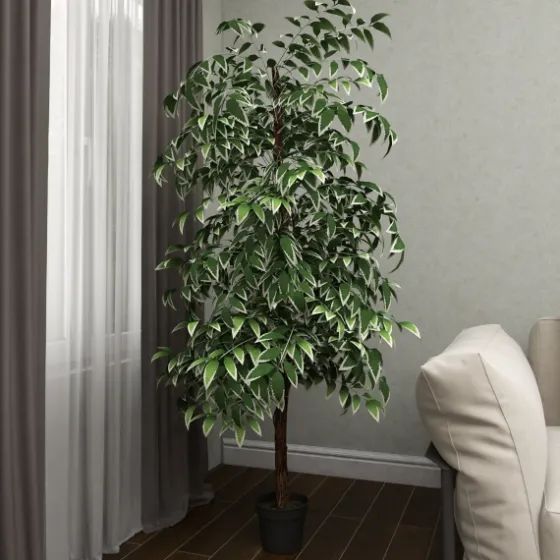Green Ficus Potted Tree, 73 In.-Kirkland's Home Online
