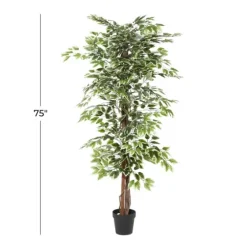 Green Ficus Potted Tree, 73 In.-Kirkland's Home Online