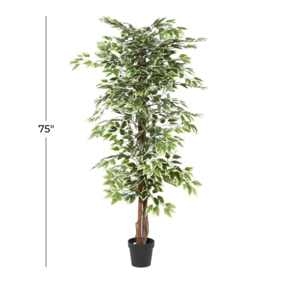 Green Ficus Potted Tree, 73 In.-Kirkland's Home Online
