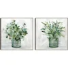 Green Garden 2-Pc. Framed Canvas Art Print Set-Kirkland's Home Best Sale