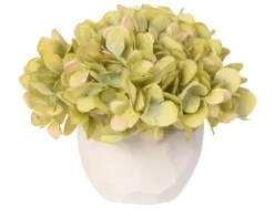 Green Hydrangea Arrangement In Geometric Bowl-Kirkland's Home Best