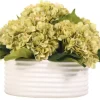 Green Hydrangea Arrangement In Ribbed Bowl-Kirkland's Home Best Sale