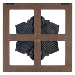 Green Metal Flower Wood Frame Wall Sculpture-Kirkland's Home Online