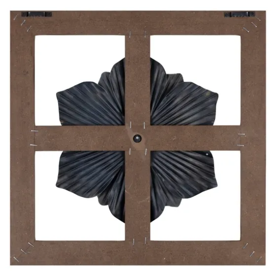 Green Metal Flower Wood Frame Wall Sculpture-Kirkland's Home Online