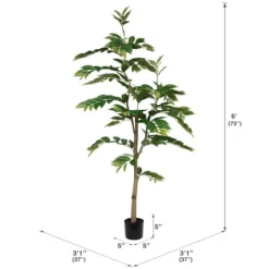 Green Nandina Tree In Black Planter-Kirkland's Home Cheap