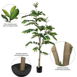 Green Nandina Tree In Black Planter-Kirkland's Home Cheap