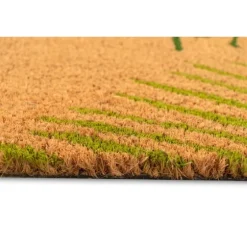Green Palm Fronds Welcome Coir Doormat-Kirkland's Home Clearance