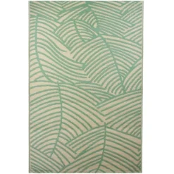 Green Palm Leaf Outdoor Area Rug, 4X6-Kirkland's Home Store