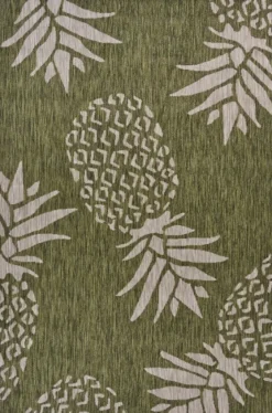 Green Pineapple Outdoor Area Rug, 7X9-Kirkland's Home Cheap