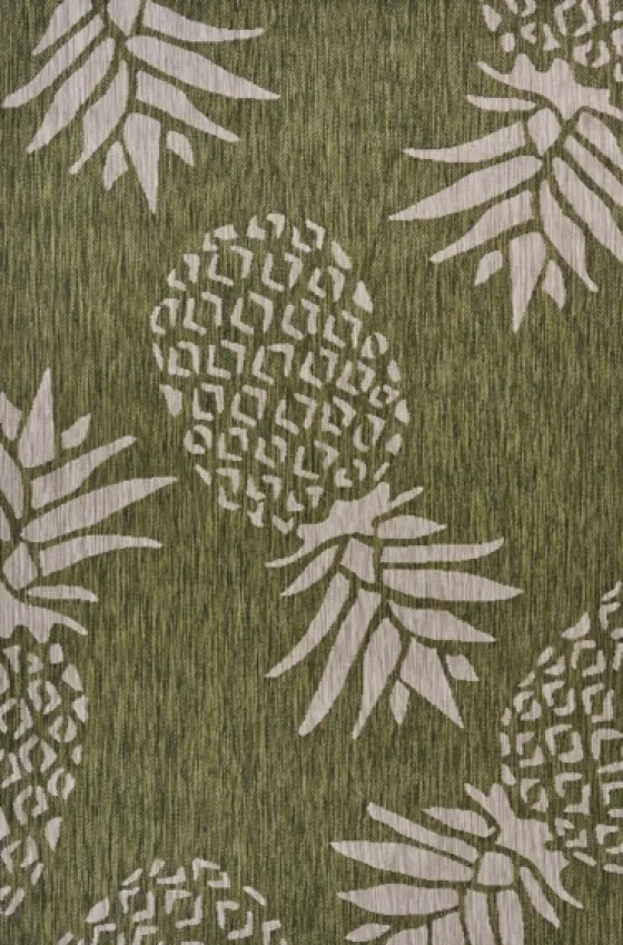 Green Pineapple Outdoor Area Rug, 7X9-Kirkland's Home Cheap