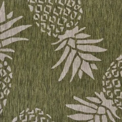 Green Pineapple Outdoor Area Rug, 7X9-Kirkland's Home Cheap
