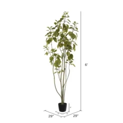 Green Potted Cotinus Coggygria Tree, 6 Ft.-Kirkland's Home Cheap