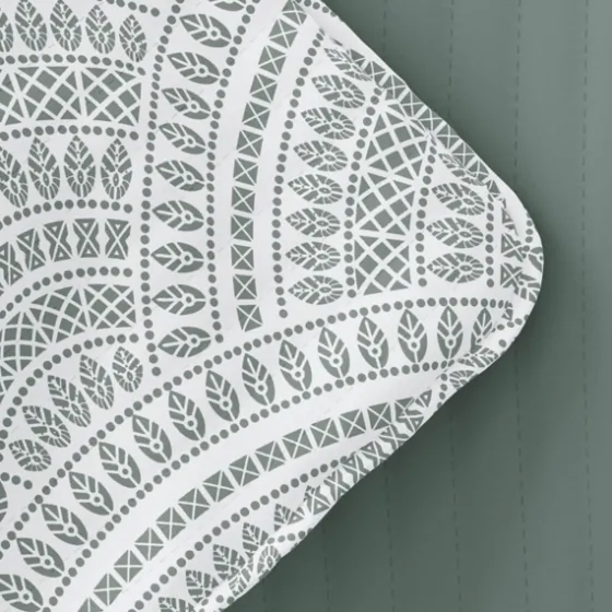 Green Scalloped Reversible 3-Pc. King Quilt Set-Kirkland's Home Cheap