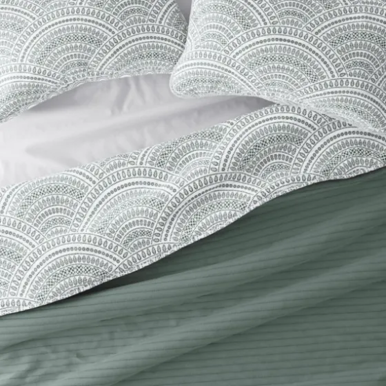 Green Scalloped Reversible 2-Pc. Twin Quilt Set-Kirkland's Home Hot