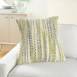 Green Space Dye Woven Pillow-Kirkland's Home Cheap
