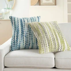 Green Space Dye Woven Pillow-Kirkland's Home Cheap