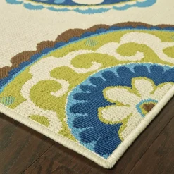 Green Suzani Capetown Area Rug, 5X7-Kirkland's Home Cheap
