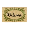 Green Wreath Welcome Coir Doormat-Kirkland's Home Online