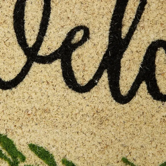 Green Wreath Welcome Coir Doormat-Kirkland's Home Online
