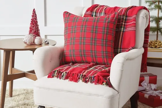 Green Yellow Christmas Throw Blanket-Kirkland's Home Cheap