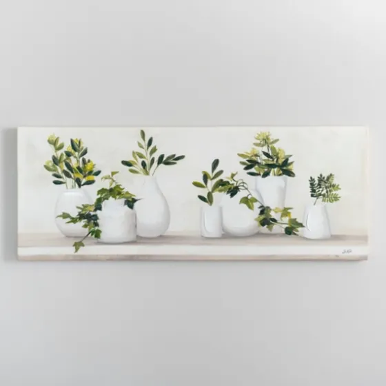 Greenery In Bottle Vases Canvas Art Print-Kirkland's Home Best