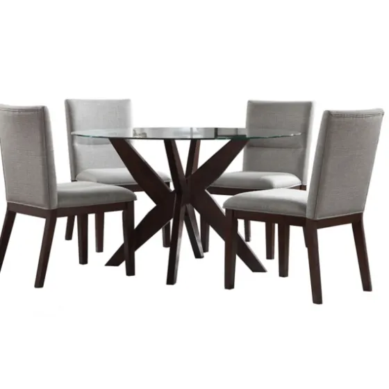 Greige And Walnut 5-Pc. Dining Set-Kirkland's Home Flash Sale