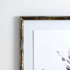 Greige Leaves Ii Bamboo Frame Art Print-Kirkland's Home Clearance
