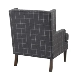 Grid Plaid Upholstered Martha Stewart Accent Chair-Kirkland's Home Clearance