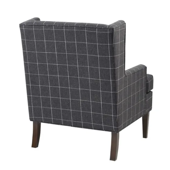 Grid Plaid Upholstered Martha Stewart Accent Chair-Kirkland's Home Clearance