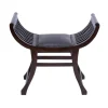 Grommet Leather And Mahogany Ottoman-Kirkland's Home Fashion