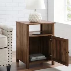 Grooved Door Barnwood Side Table-Kirkland's Home Best Sale