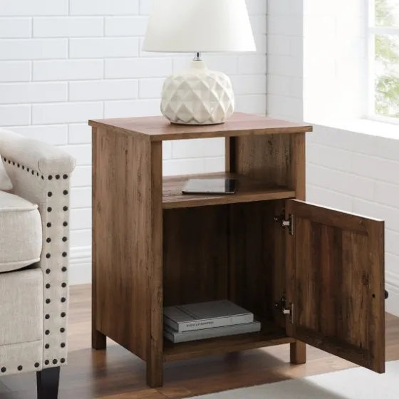 Grooved Door Barnwood Side Table-Kirkland's Home Best Sale